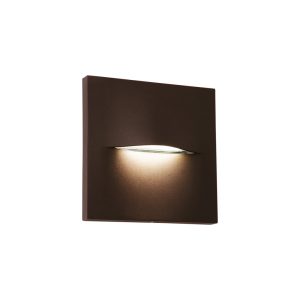 Kültéri fali lámpa - VIOKEF Wall Lamp Rusty Brown Square 140x140 Vita - VIO-4298401